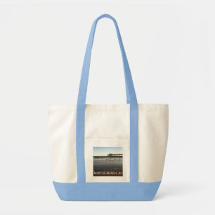 Sac fourre-tout, océan et pilier à toile dans