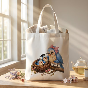 Sac fourre-tout oiseau de remise de diplômes migno