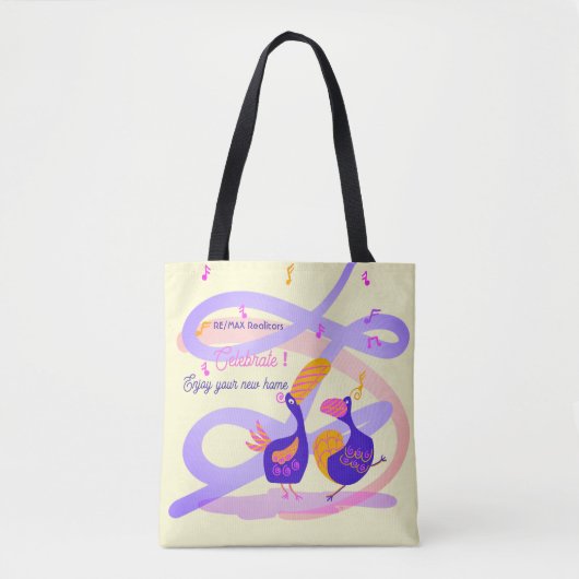 Sac fourre-tout Oiseaux Célébration Maison (Devant)
