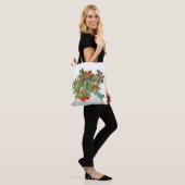 Sac fourre-tout Orange Daisy (Sur le modèle)