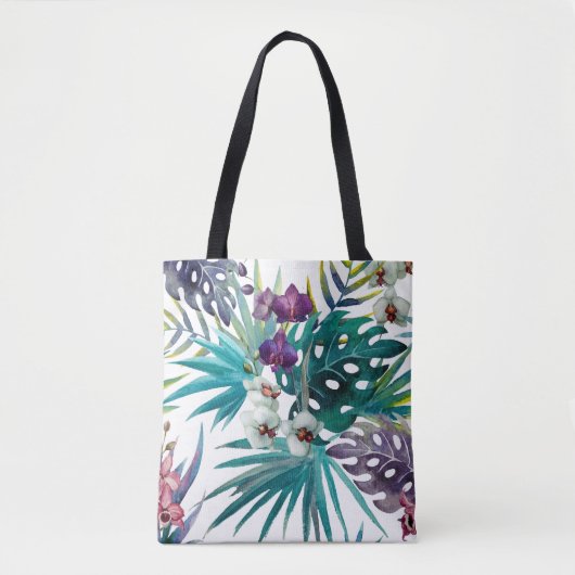 Sac fourre-tout - Orchidée tropicale (Devant)