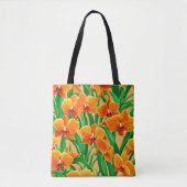 Sac fourre-tout Orchidées Orange (Devant)