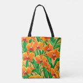 Sac fourre-tout Orchidées Orange (Dos)