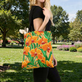 Sac fourre-tout Orchidées Orange