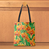Sac fourre-tout Orchidées Orange