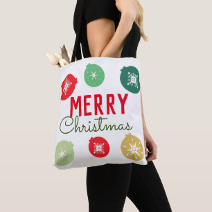 Sac fourre-tout ornement flocons de neige Noël