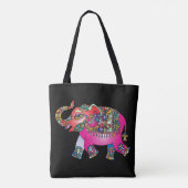 sac fourre-tout ornemental d'éléphant (Dos)