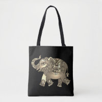 sac fourre-tout ornemental d'éléphant
