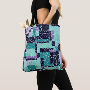 Sac fourre-tout Ou Cross Body Avec Vert et Violet