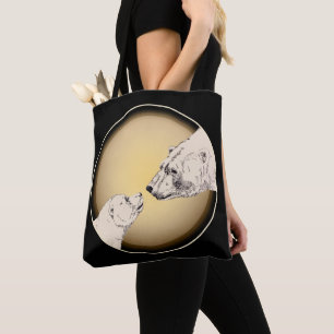 Sac fourre-tout ours polaire et ourson Sac de cour