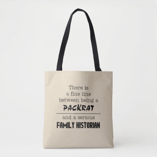 Sac fourre-tout Packrat vs Family Historian (Devant)
