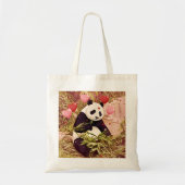 Sac fourre-tout Panda et cœurs (Devant)