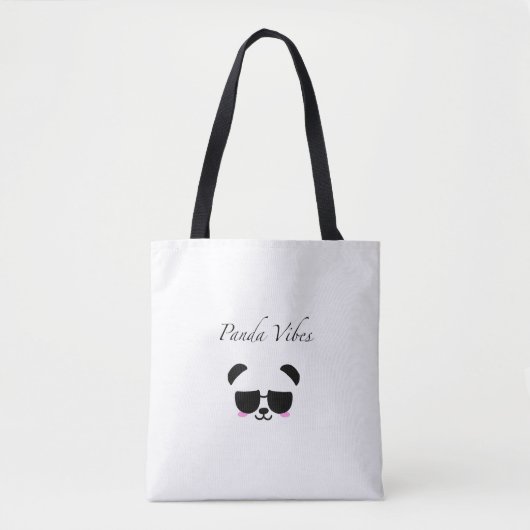 Sac fourre-tout Panda Vibes (Devant)