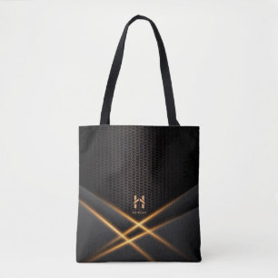 Sac fourre-tout papier peint Abstrait Noir et Gold