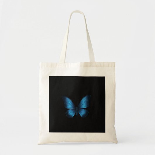 Sac fourre-tout papillon bleu (Devant)