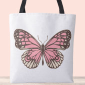 Sac fourre-tout papillon rose unique, sac Crossbod