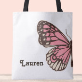 Sac fourre-tout papillon rose unique, sac Crossbod