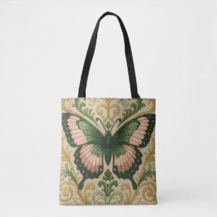 Sac fourre-tout Papillon Rose & Vert