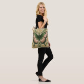 Sac fourre-tout Papillon Rose & Vert (Sur le modèle)