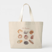 Sac fourre-tout Pâtisseries au chat (Dos)