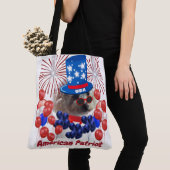 Sac fourre-tout Patriot Américain Poodle (De près)
