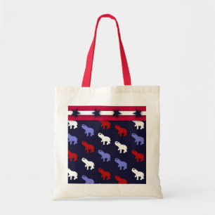 Sac fourre-tout patriotique à éléphants