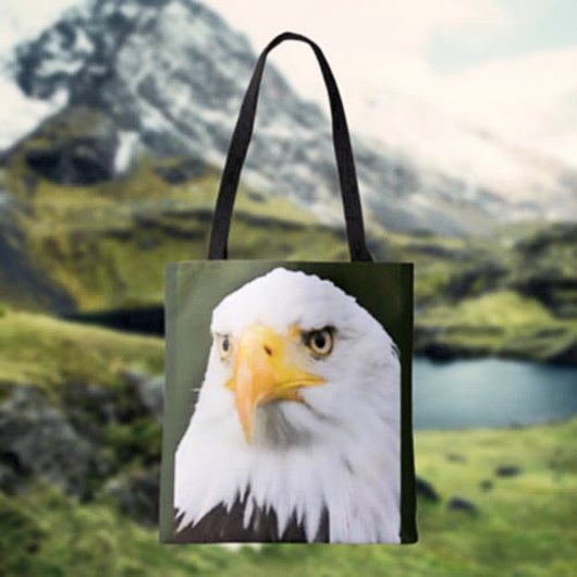 Sac fourre-tout patriotique de tête d'aigle gras