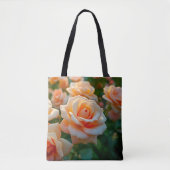 Sac fourre-tout Peach Roses Image No. 2 (Devant)