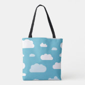 Sac fourre-tout pelucheux à ciel de nuages (Dos)