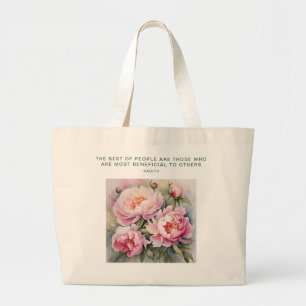 Sac fourre-tout Peony Grace : Hadith d'inspiration