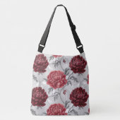 Sac fourre-tout Peony tiré à la main - Élégant cri (Devant)