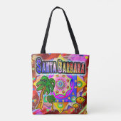 Sac fourre-tout père Noël Barbara Tropical Friends (Dos)