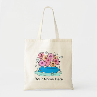 Sac fourre-tout personnalisable de Happy Pigs