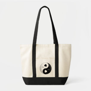 Sac fourre-tout personnalisé à amour de Yin Yang