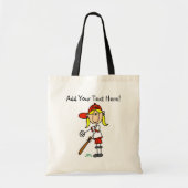 Sac fourre-tout personnalisé à base-ball de filles (Devant)