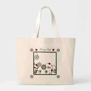 Sac fourre-tout personnalisé à coccinelle