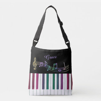 Sac fourre-tout personnalisé à musique de piano