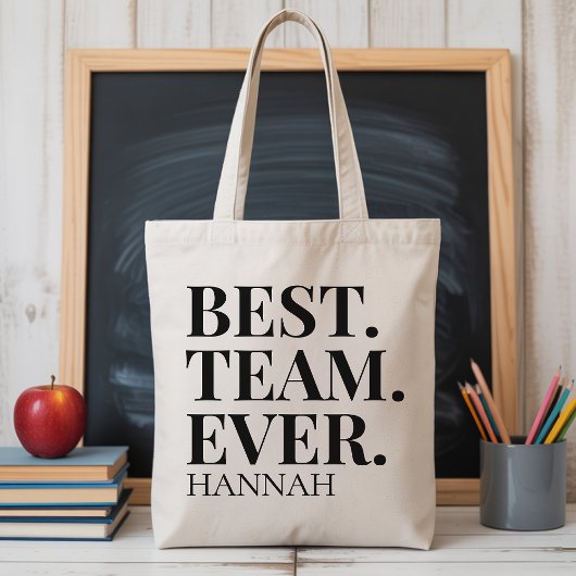 Sac fourre-tout personnalisé à script moderne pour