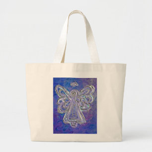 Sac fourre-tout personnalisé Ange Gardien Violet