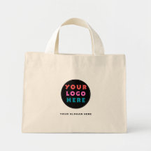 Sac fourre-tout personnalisé avec logo et texte