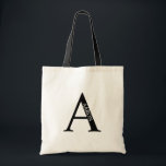Sac fourre-tout personnalisé avec monogramme et no<br><div class="desc">Sac cadeau personnalisé avec monogramme et nom
présente un monogramme et un nom personnalisés dans un style de police serif classique.

Parfait pour un mariage,  des vacances,  une réunion de famille et pour toutes les occasions spéciales.</div>