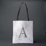 Sac fourre-tout personnalisé avec monogramme et no<br><div class="desc">Sac cadeau personnalisé avec monogramme et nom
contient un monogramme et un nom personnalisés dans un style de police serif classique.</div>