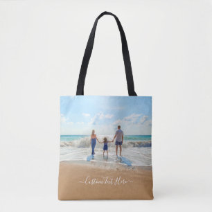 Sac fourre-tout personnalisé avec photo et texte V