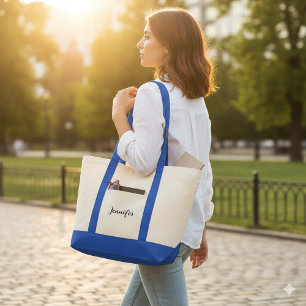 Sac fourre-tout personnalisé avec signature person