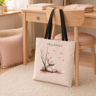 Sac fourre-tout personnalisé avec un chaton mignon