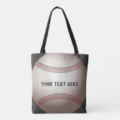 sac fourre-tout personnalisé baseball ajouter votr (Dos)