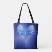 Sac fourre-tout personnalisé Blue budgie (Dos)