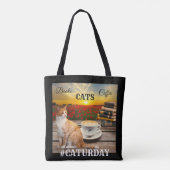 Sac fourre-tout personnalisé Crazy Cat Lady (Dos)