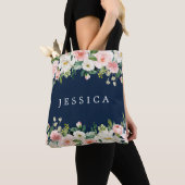 Sac fourre-tout personnalisé de la servante bleu m (De près)