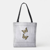 Sac fourre-tout personnalisé de papillon d'or (Dos)